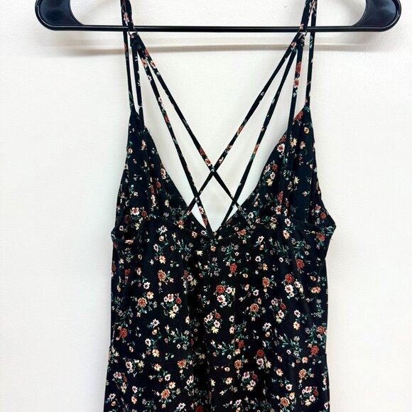 Nine Britton L Black Floral Willow Brushed Knit Maxi Dress - Picture 8 of 9